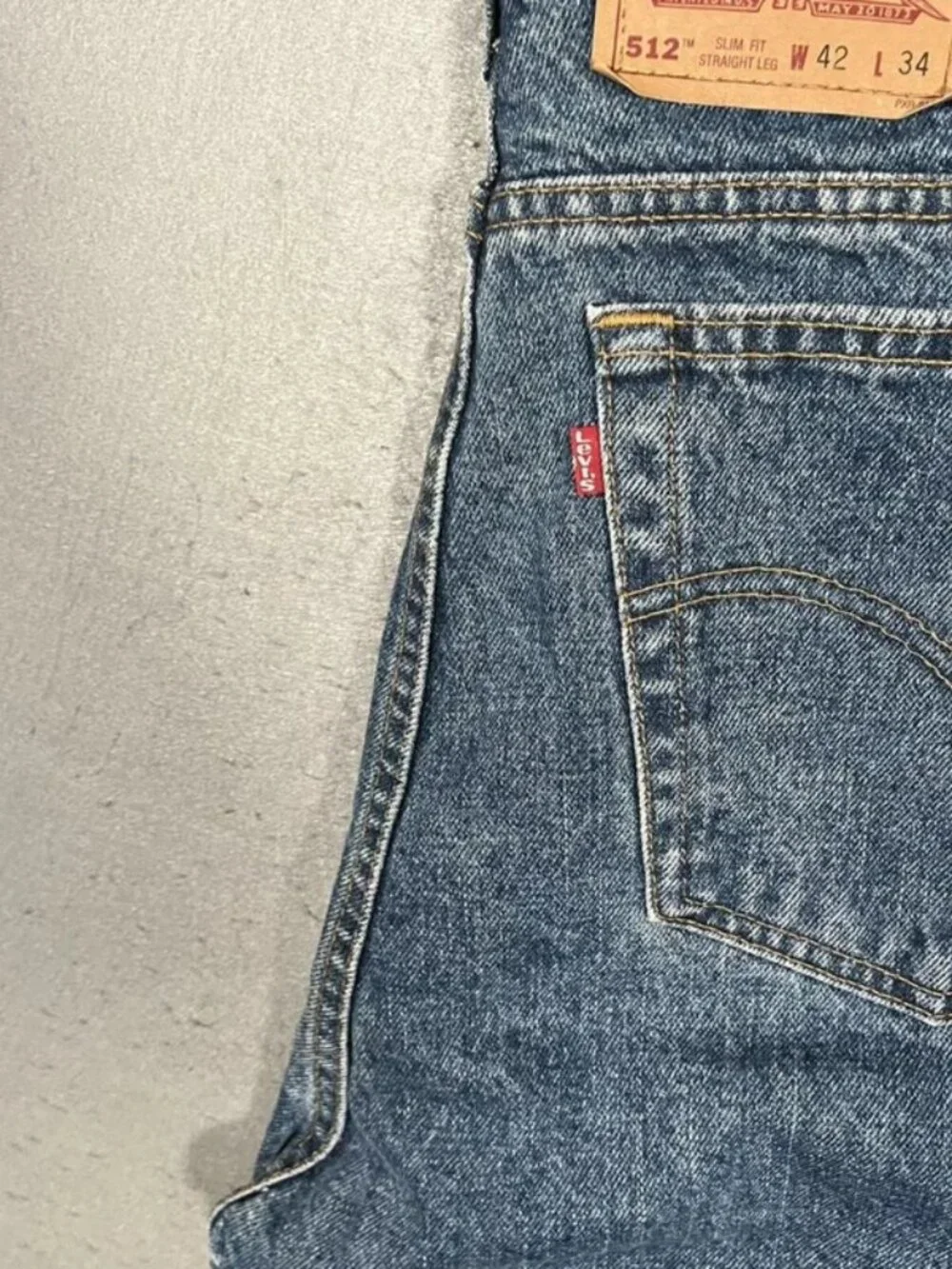 Levi’s 512 Light Blue Denim Jeans Made in Canada Vintage W42